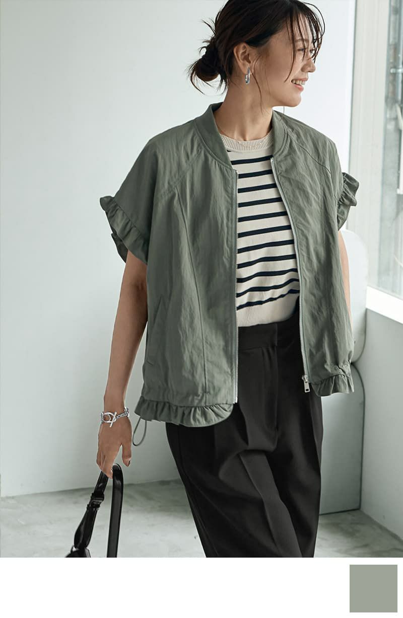 【MOE】★ 半袖ツイストディテールカラージャケット (Jacket) ★ ジャケット│styling/（スタイリング/）の通販サイト【公式】