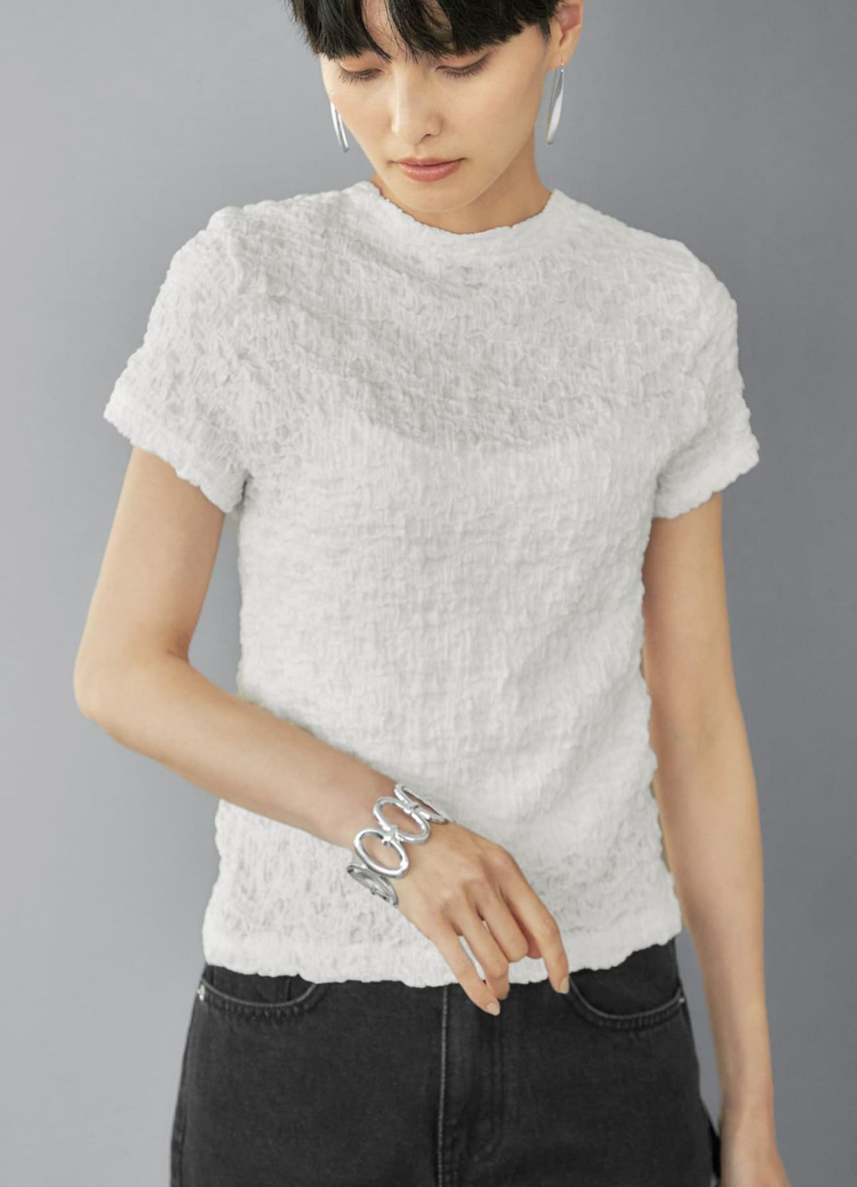 着用イメージ 165cm シルバー