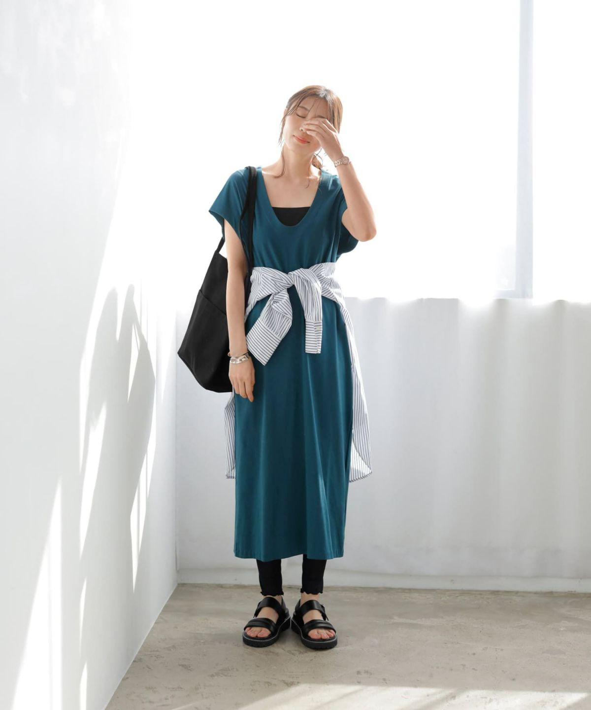 着用イメージ 166cm 着用サイズ 02 ダークブルー