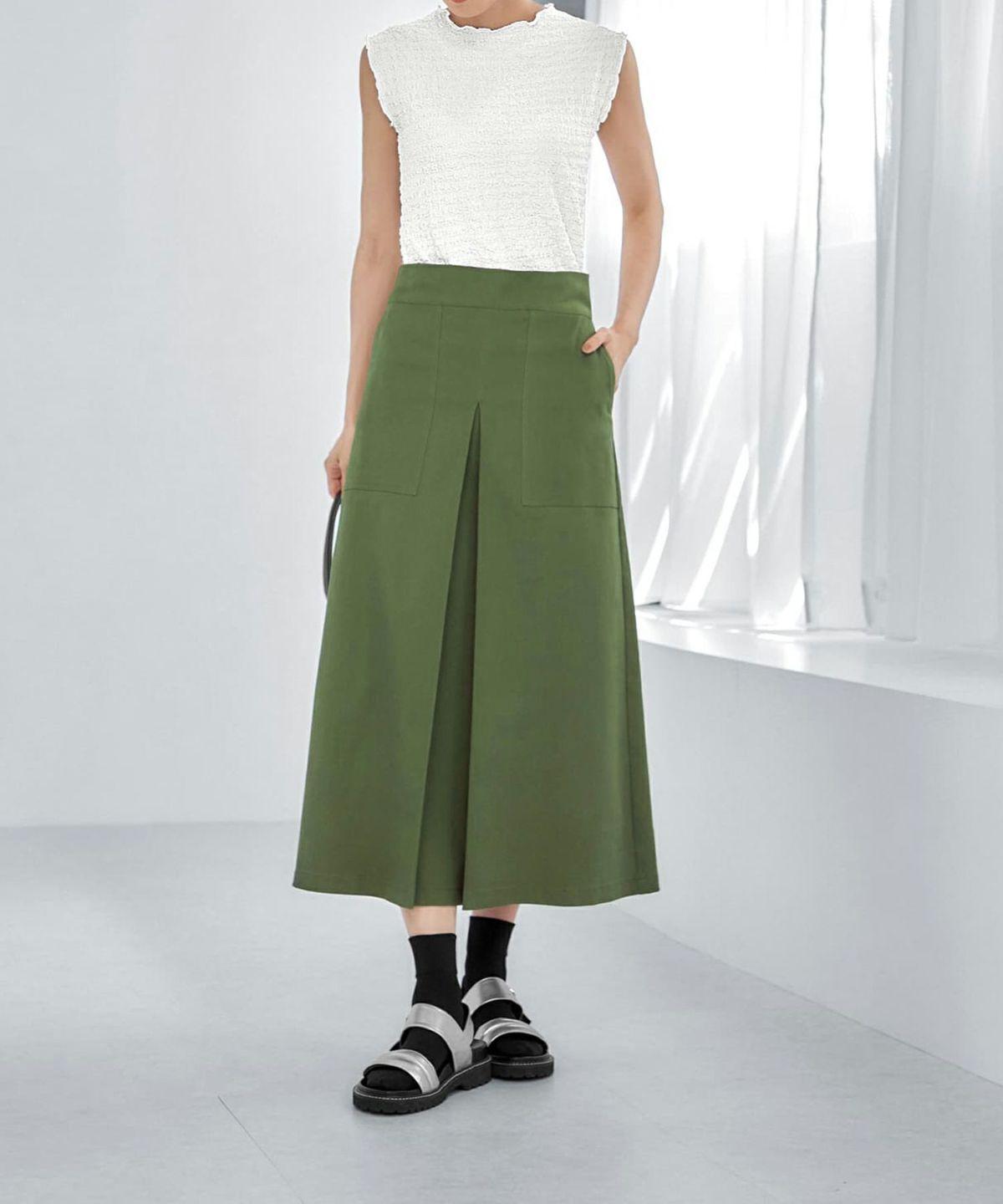 着用イメージ 165cm 着用サイズ 02 リーフグリーン