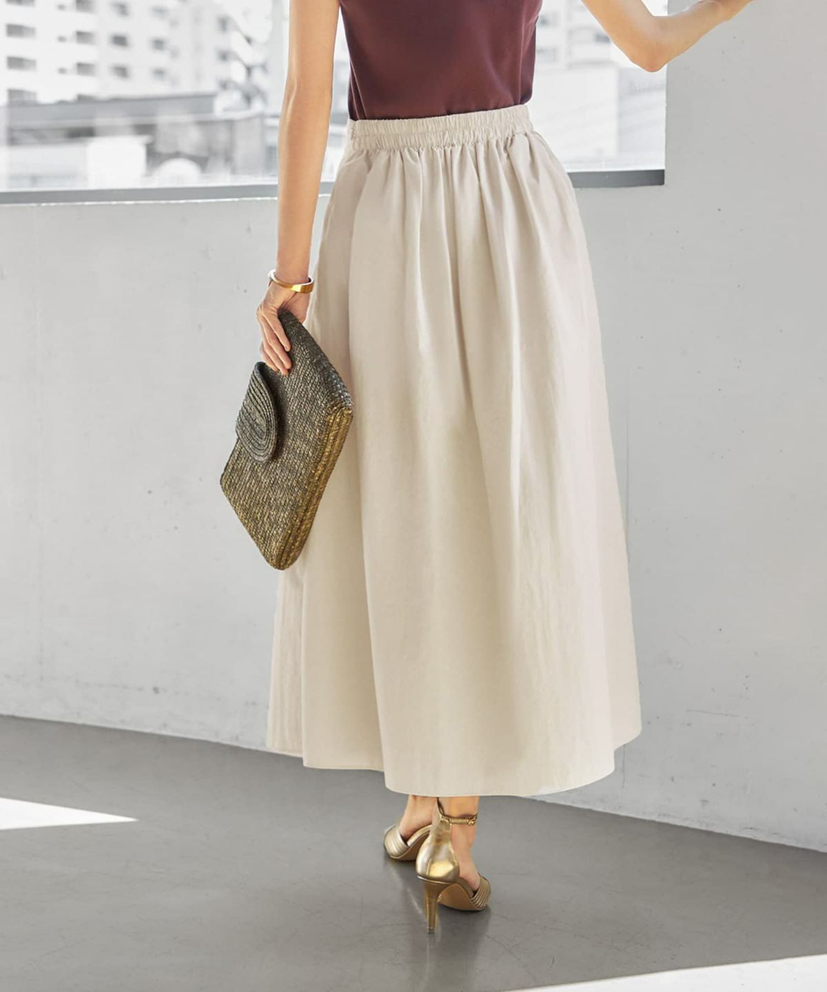 着用イメージ 165cm エクリュ