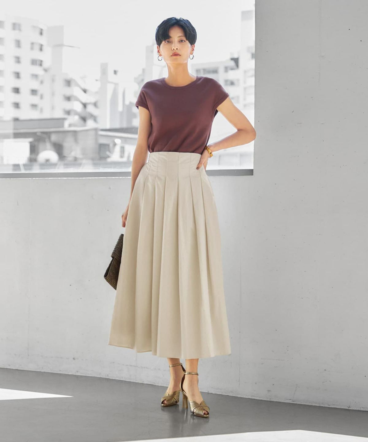 着用イメージ 165cm エクリュ