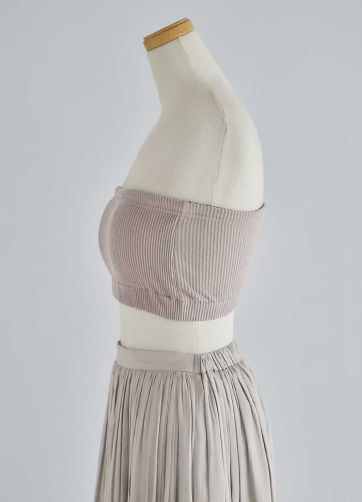 ホールドリブチューブトップ