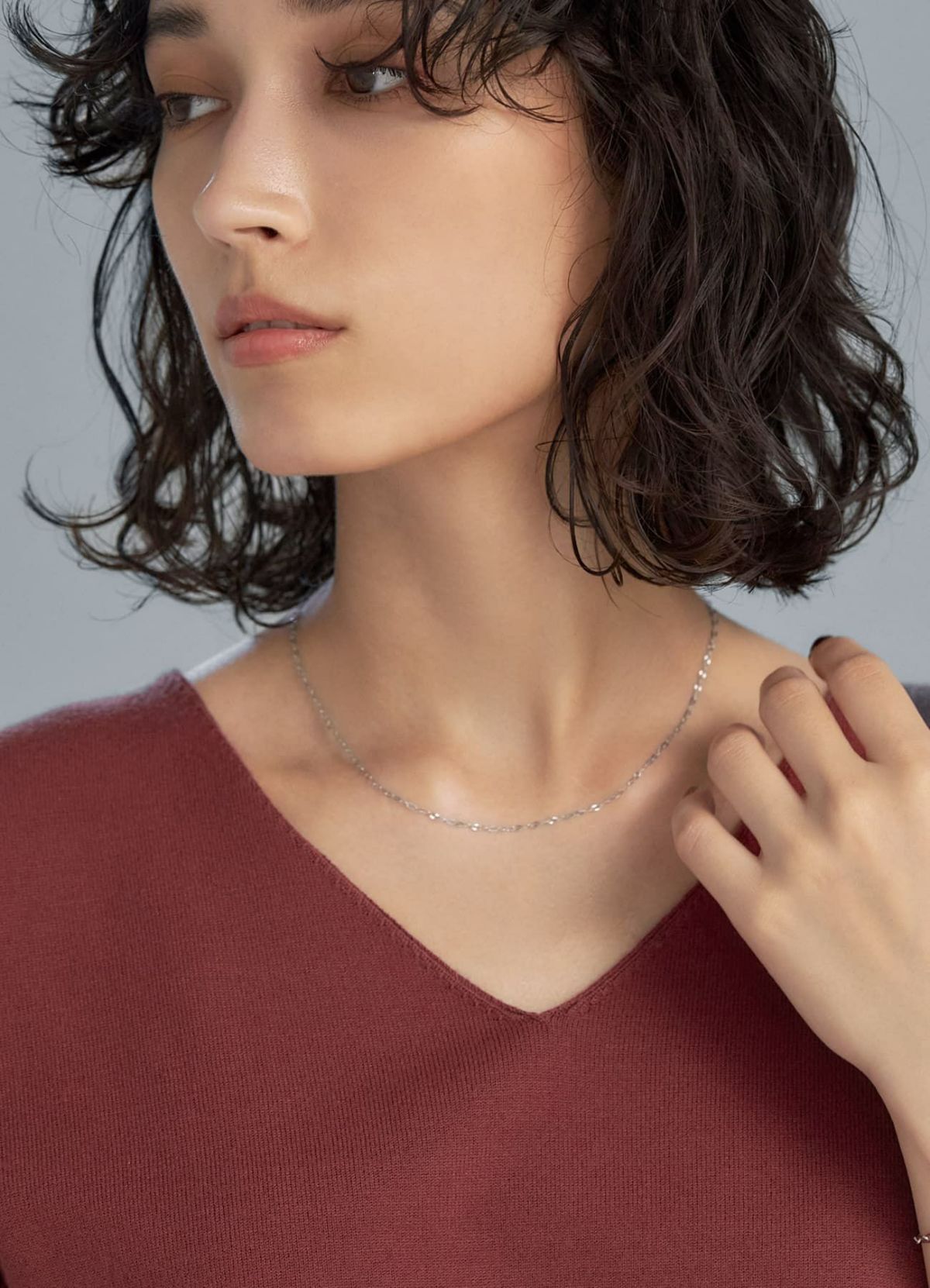 着用イメージ 167cm ホワイトゴールド