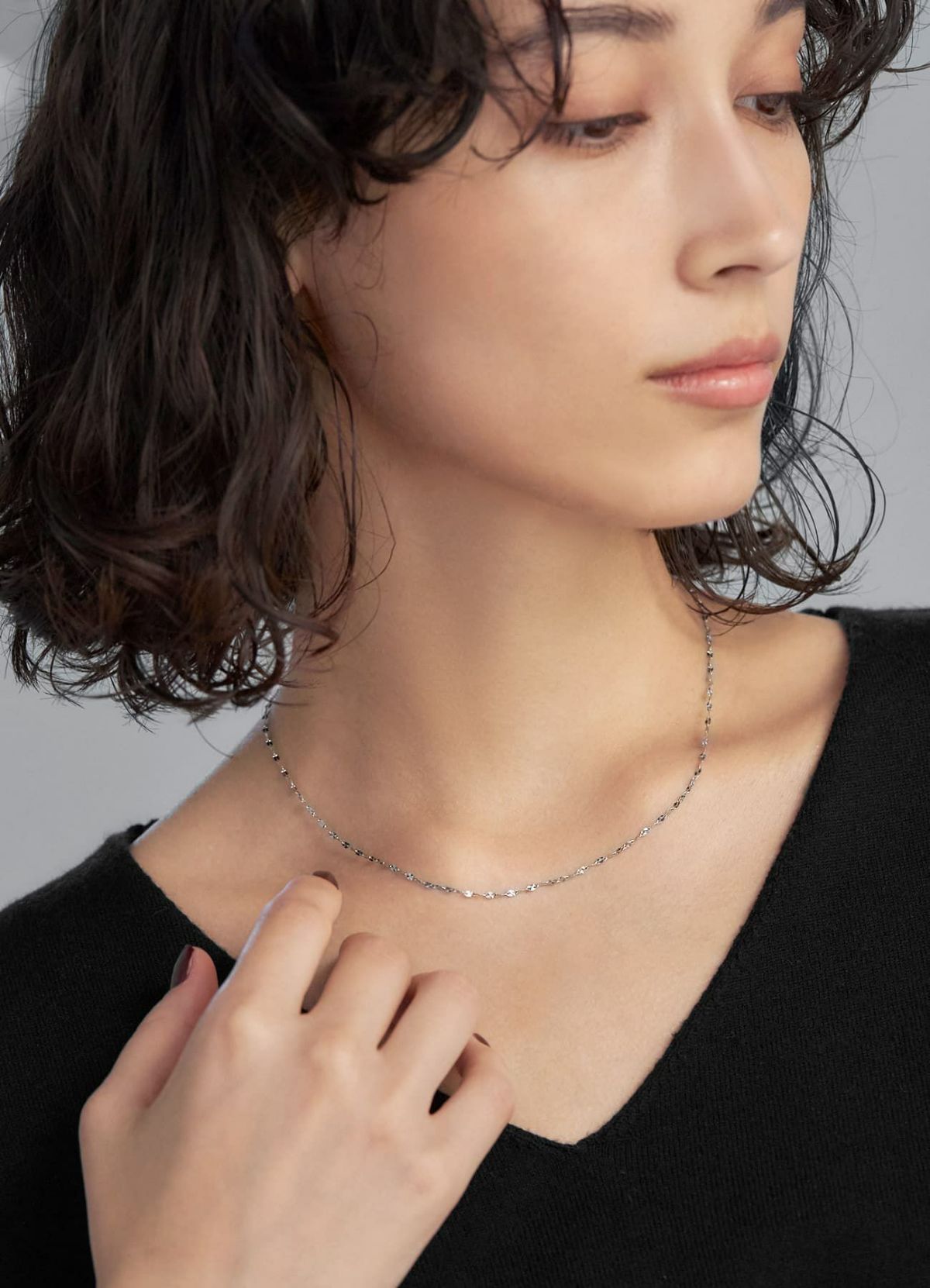 着用イメージ 167cm ホワイトゴールド