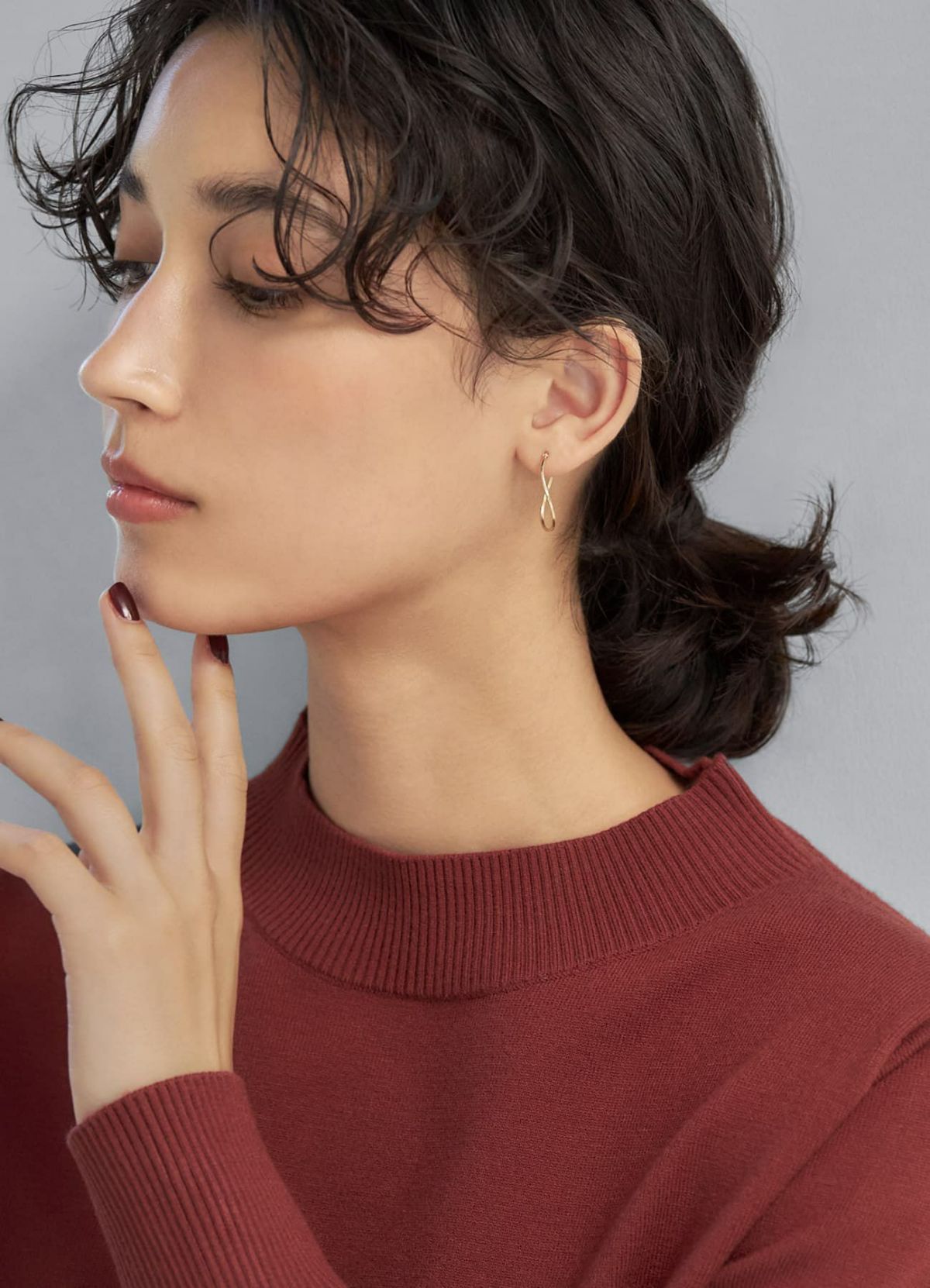 着用イメージ 167cm ゴールド