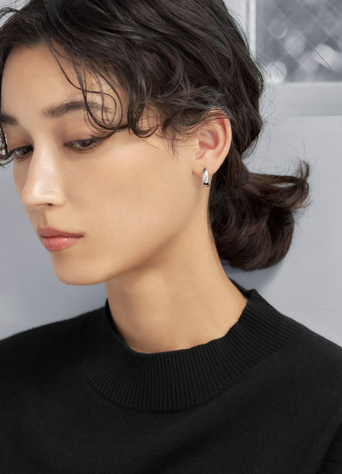 K10ふくらみフープピアス