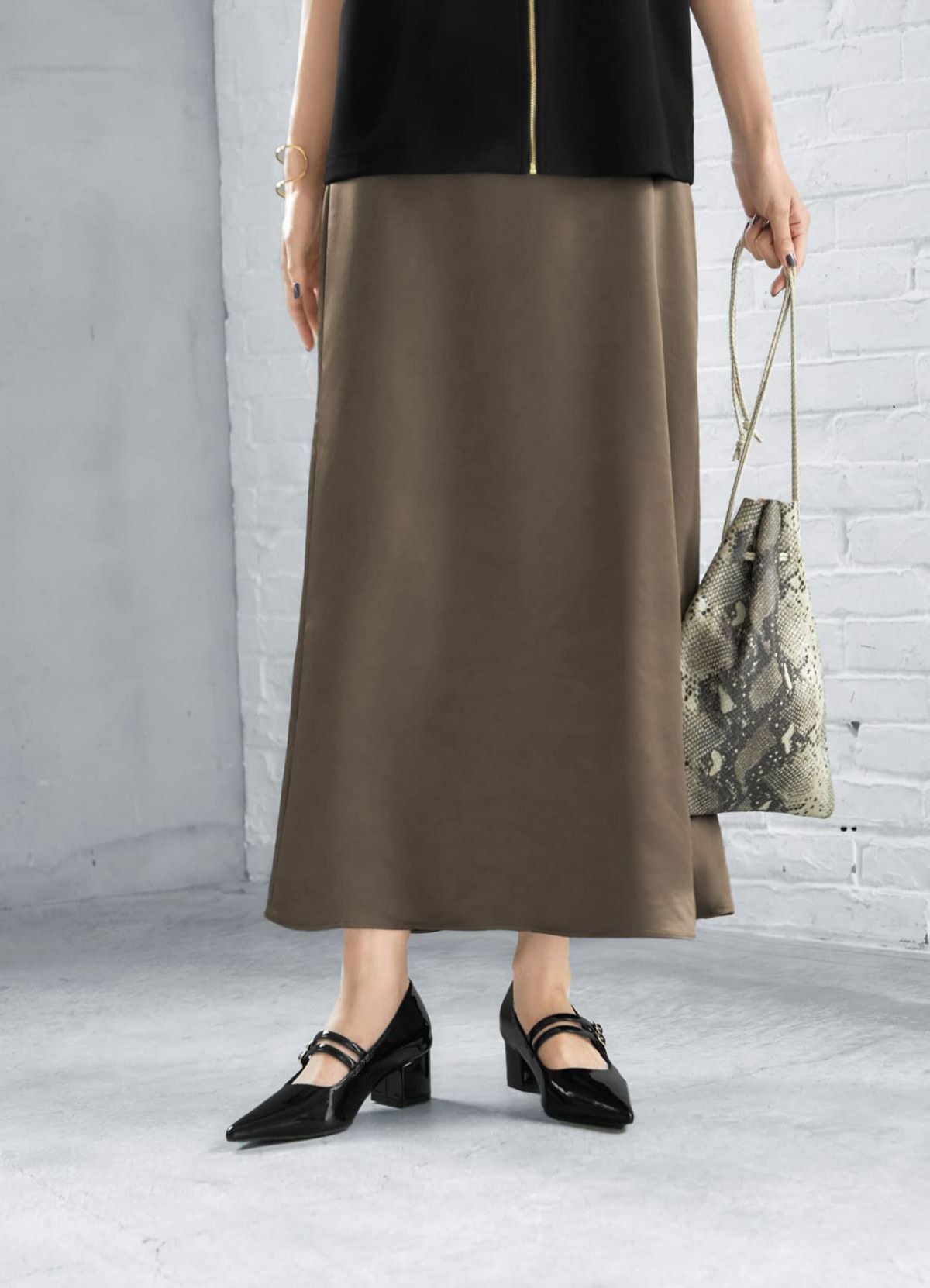 着用イメージ 168cm ブラック