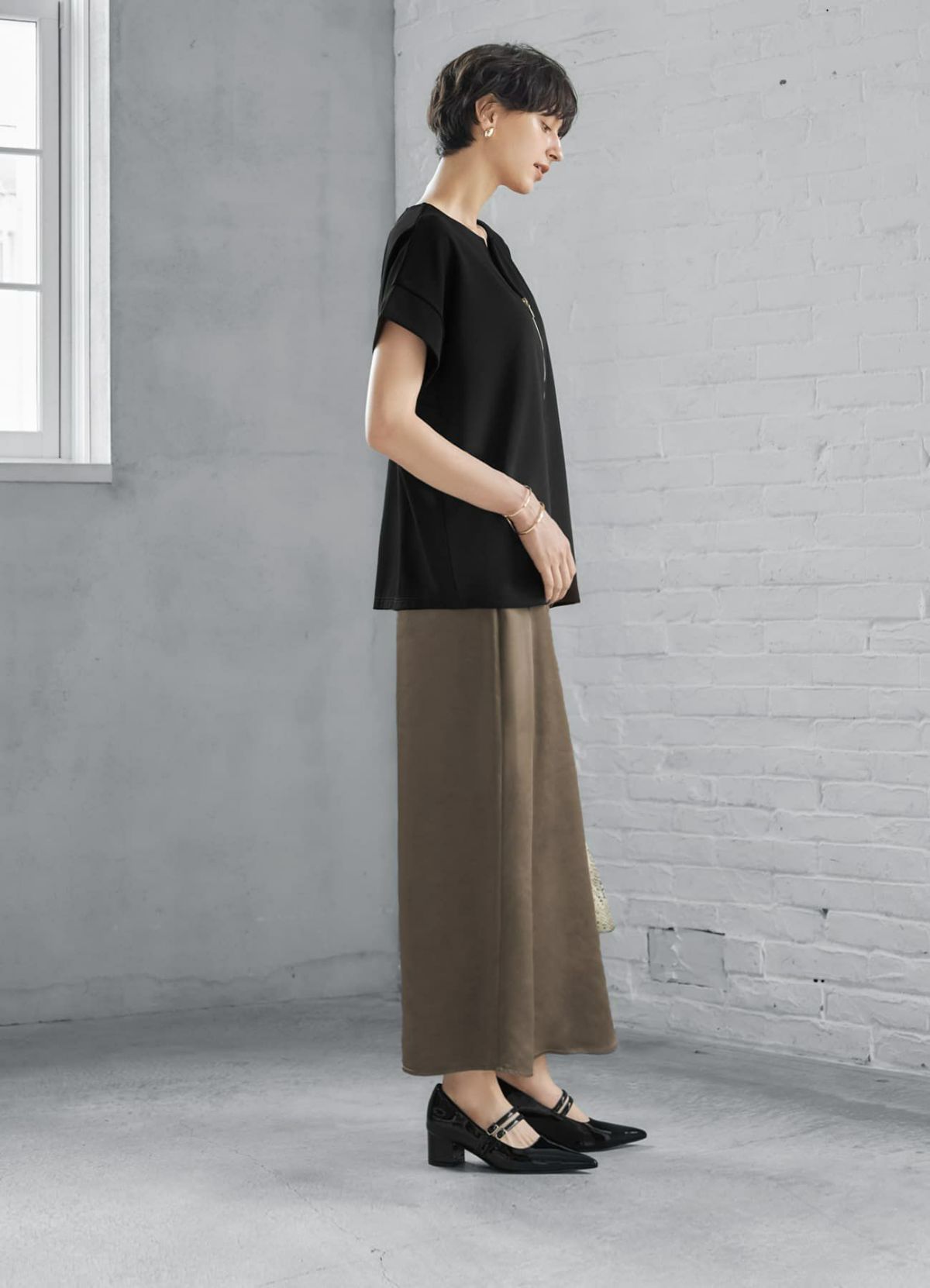 着用イメージ 168cm ブラック