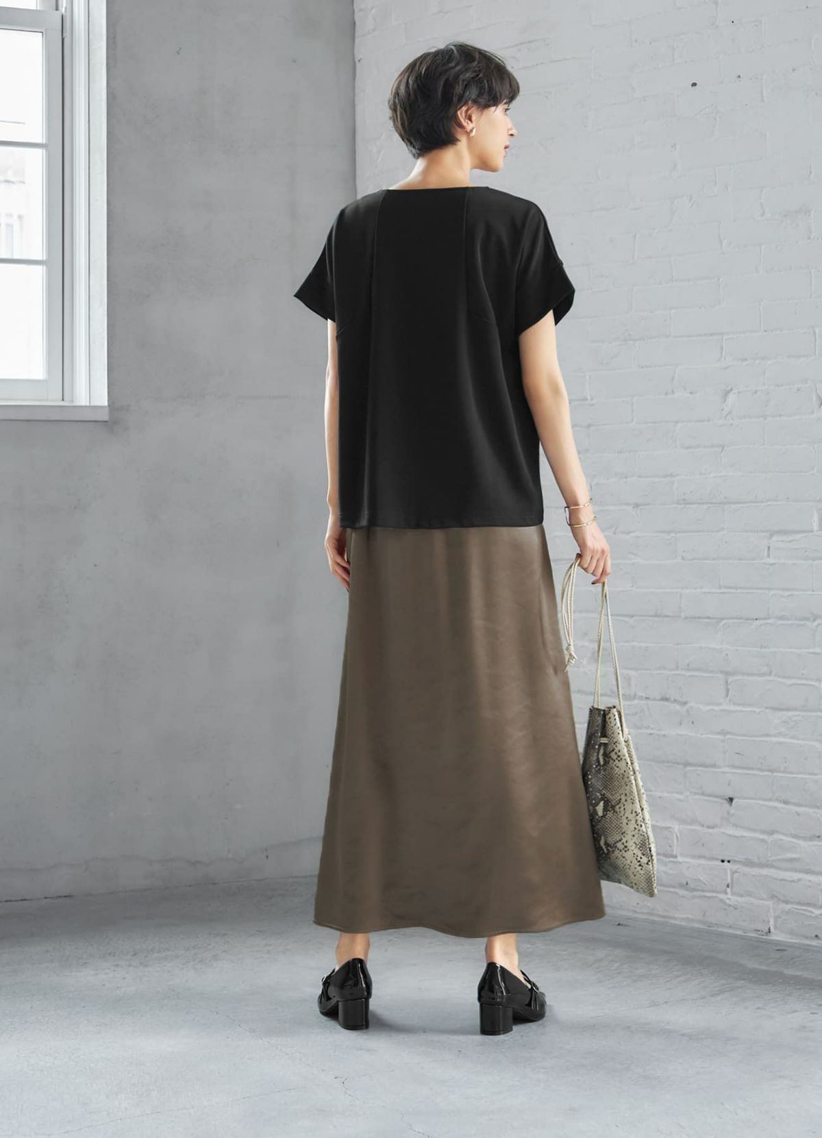 着用イメージ 168cm ブラック