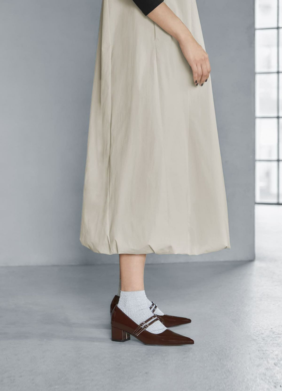 着用イメージ 168cm ダークブラウン