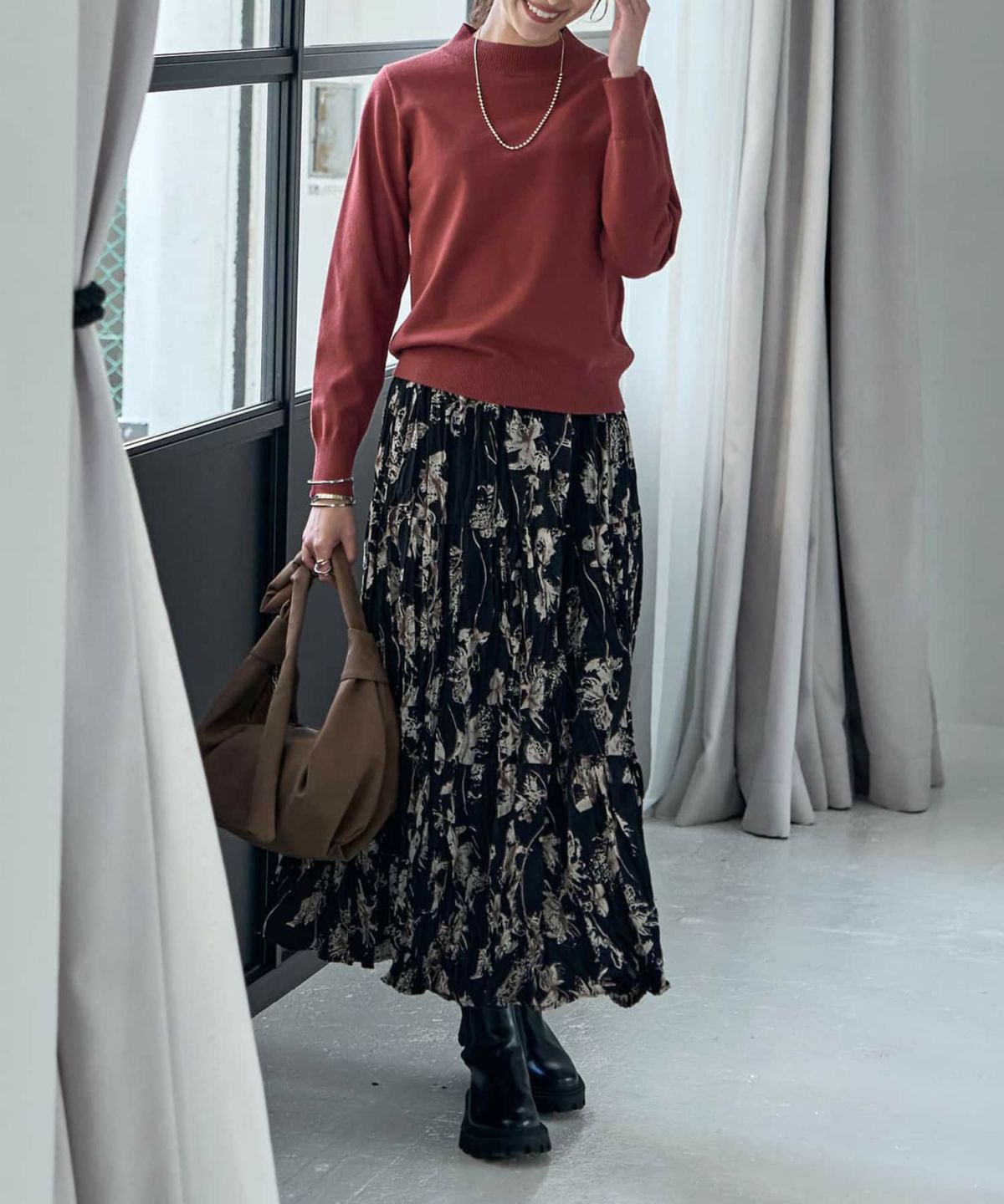 着用イメージ 168cm マホガニー