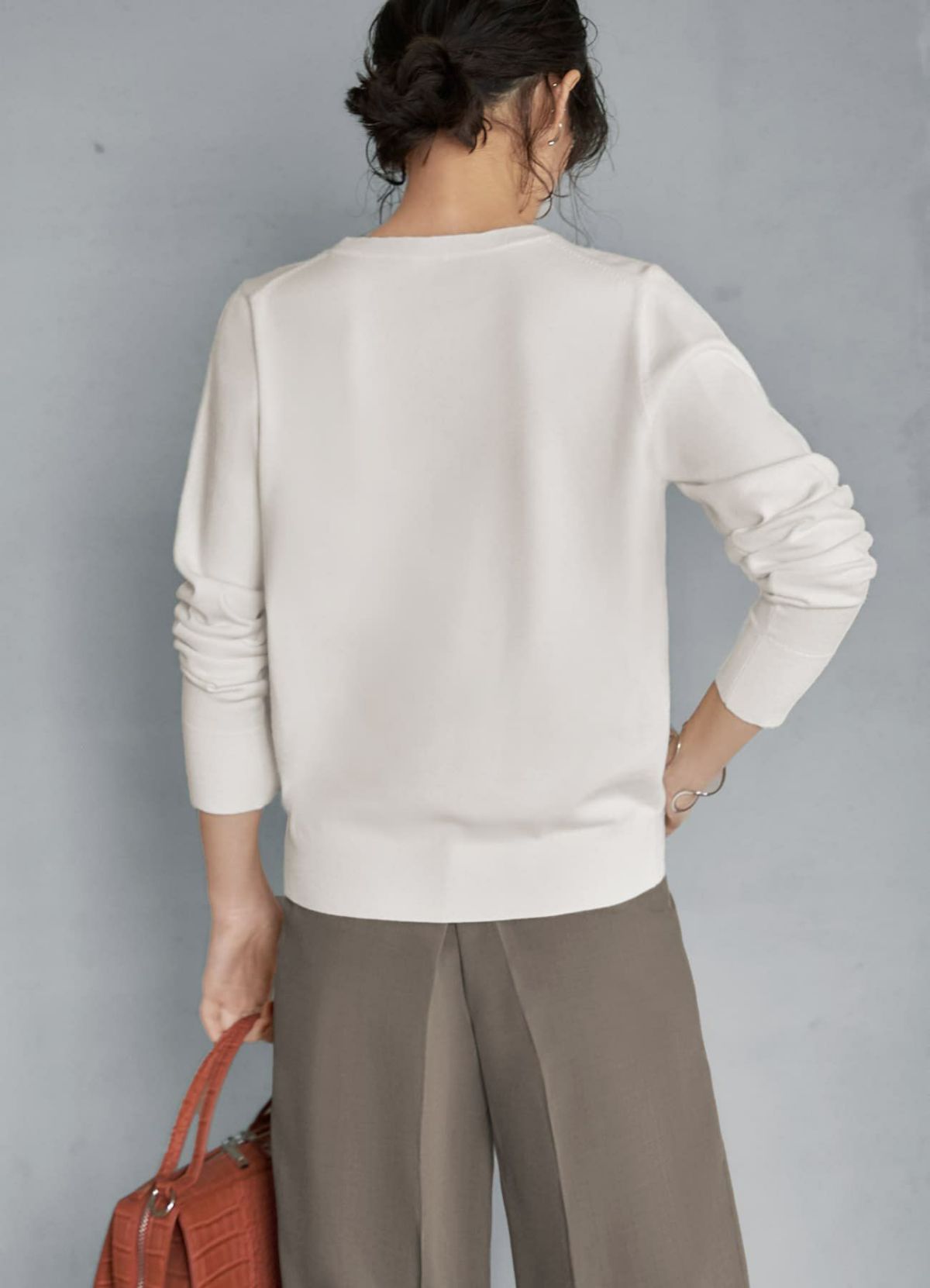 着用イメージ 167cm ホワイト