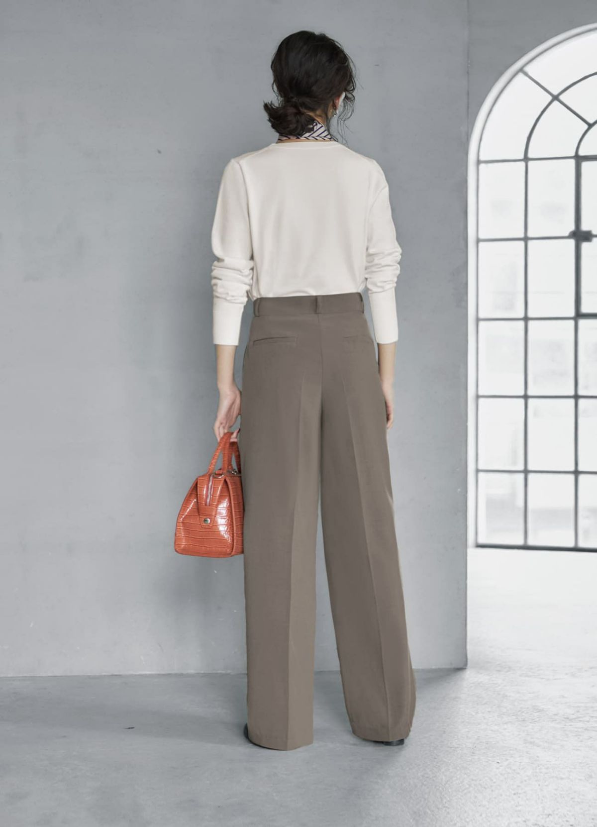 着用イメージ 167cm ホワイト