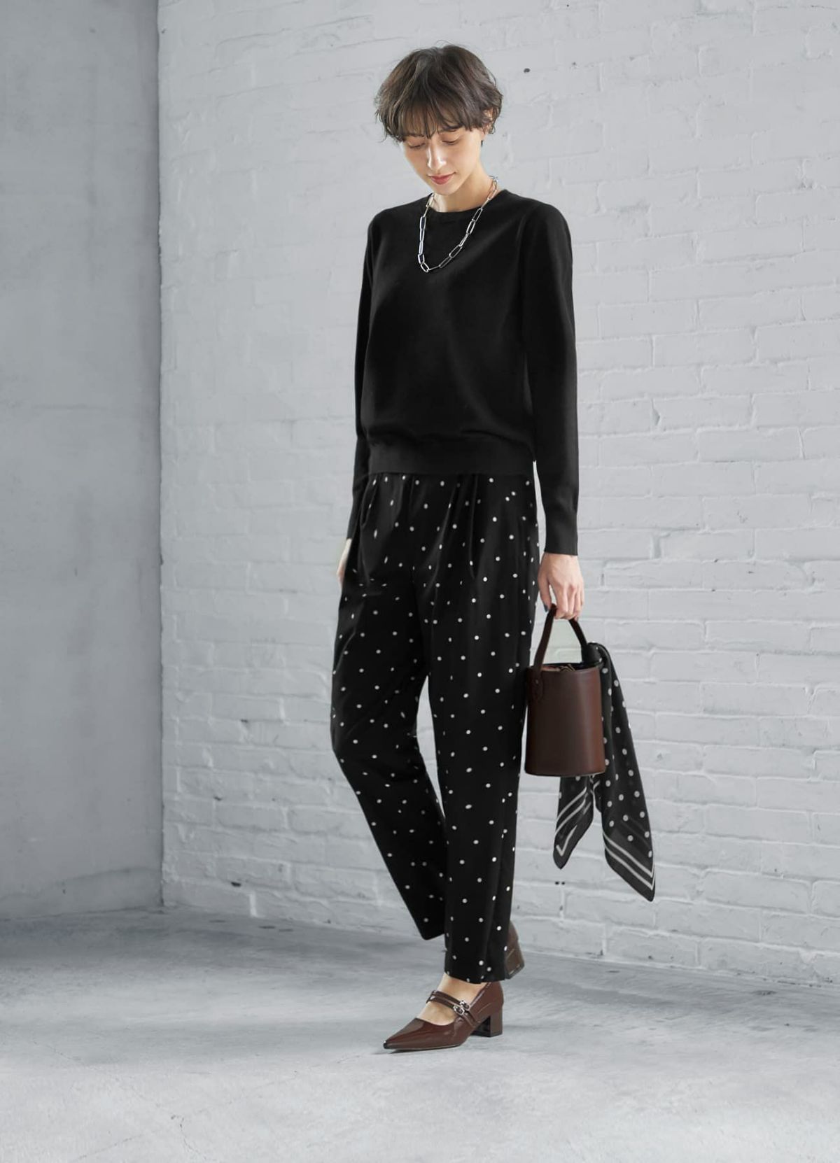 着用イメージ 168cm ブラック