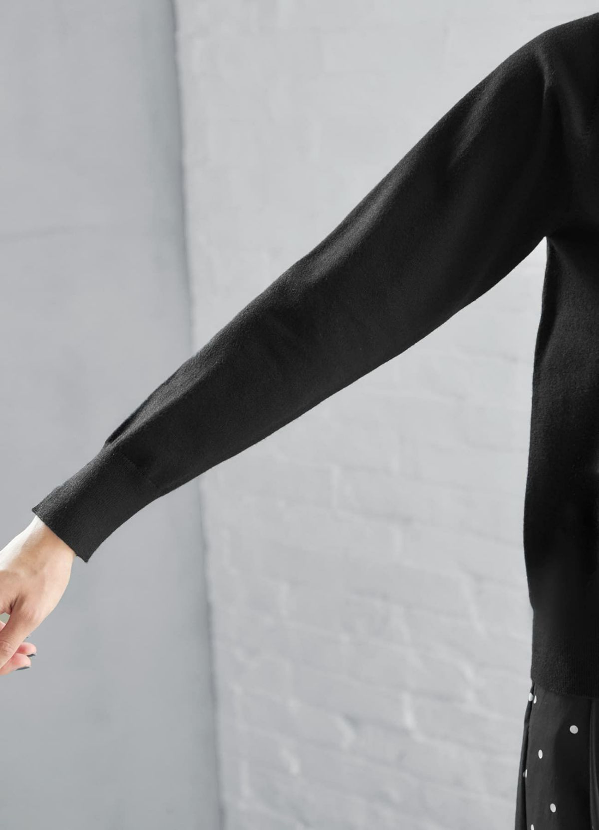 着用イメージ 168cm ブラック