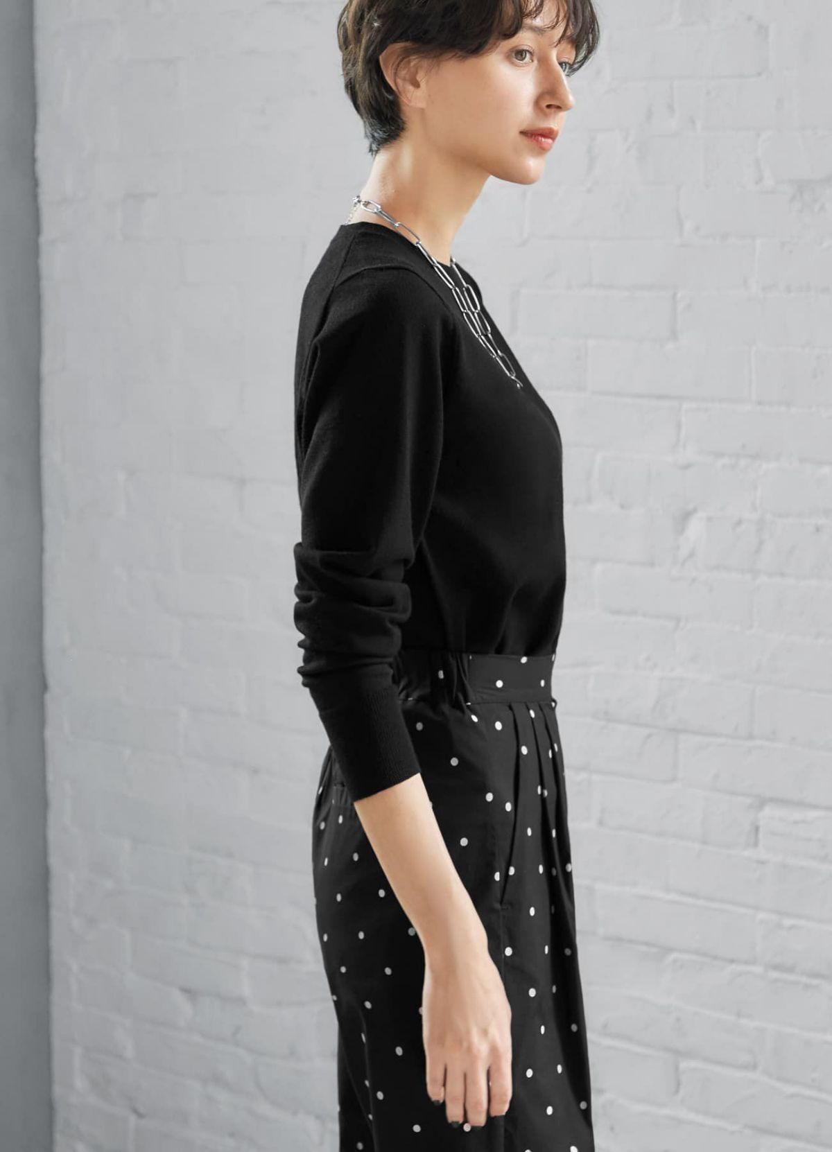 着用イメージ 168cm ブラック