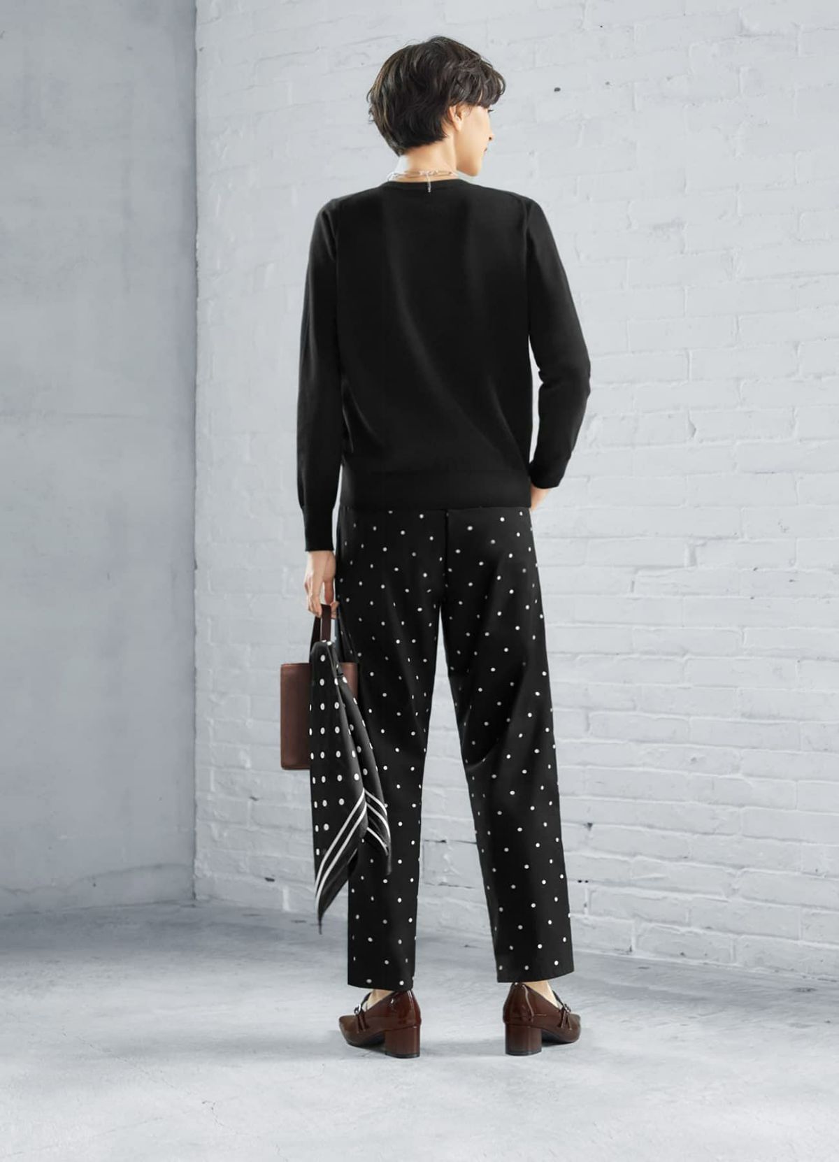 着用イメージ 168cm ブラック