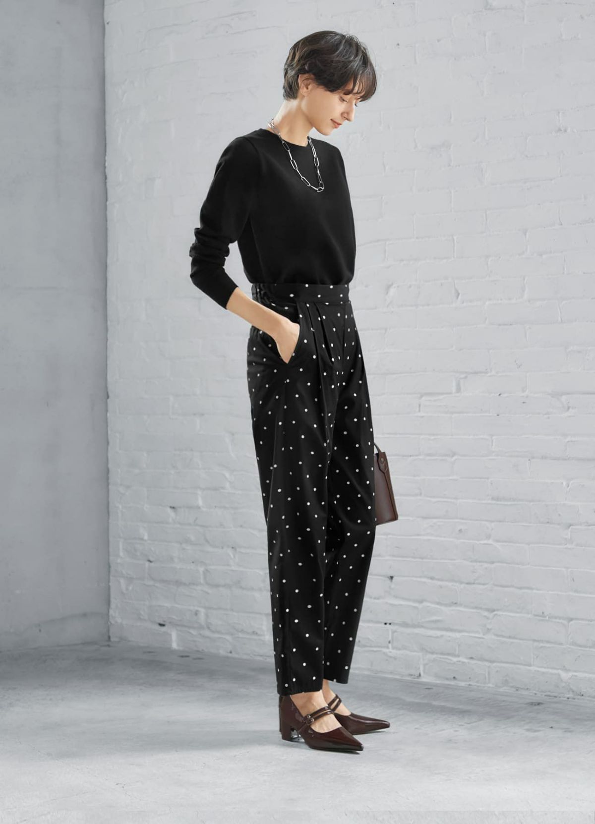 着用イメージ 168cm ブラック