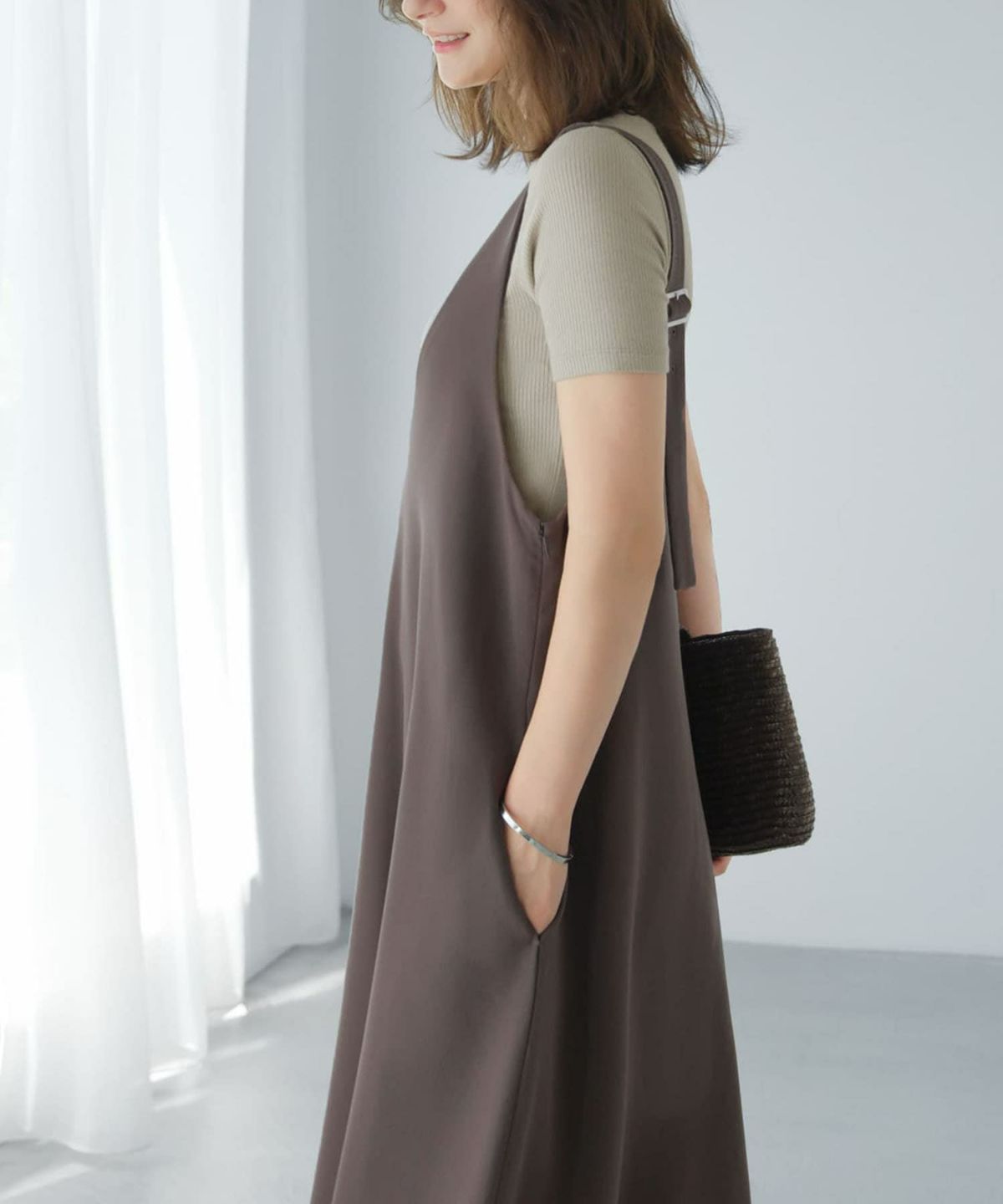 着用イメージ 165cm セピア 02サイズ