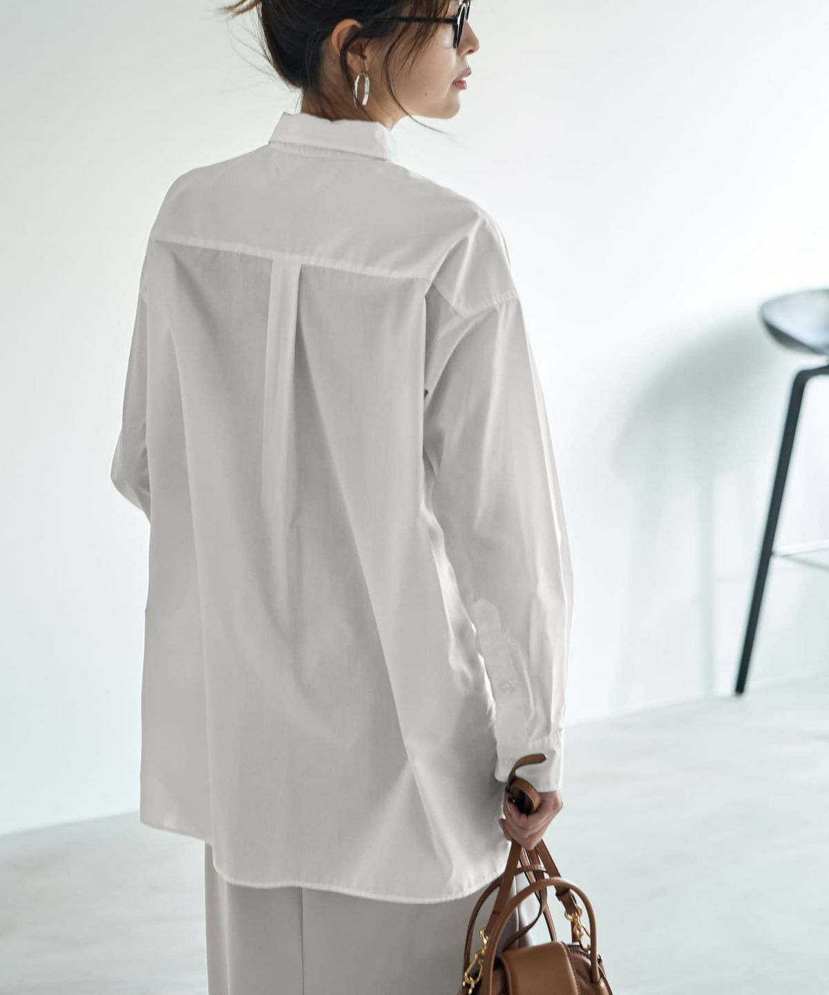 着用イメージ 168cm ホワイト