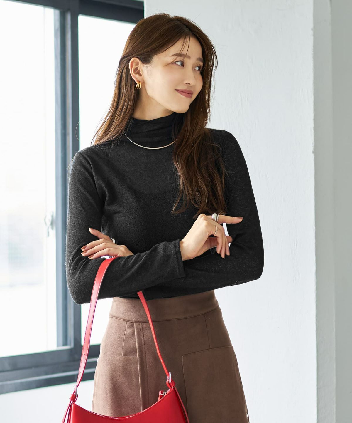 着用イメージ 166cm ブラック Sサイズ