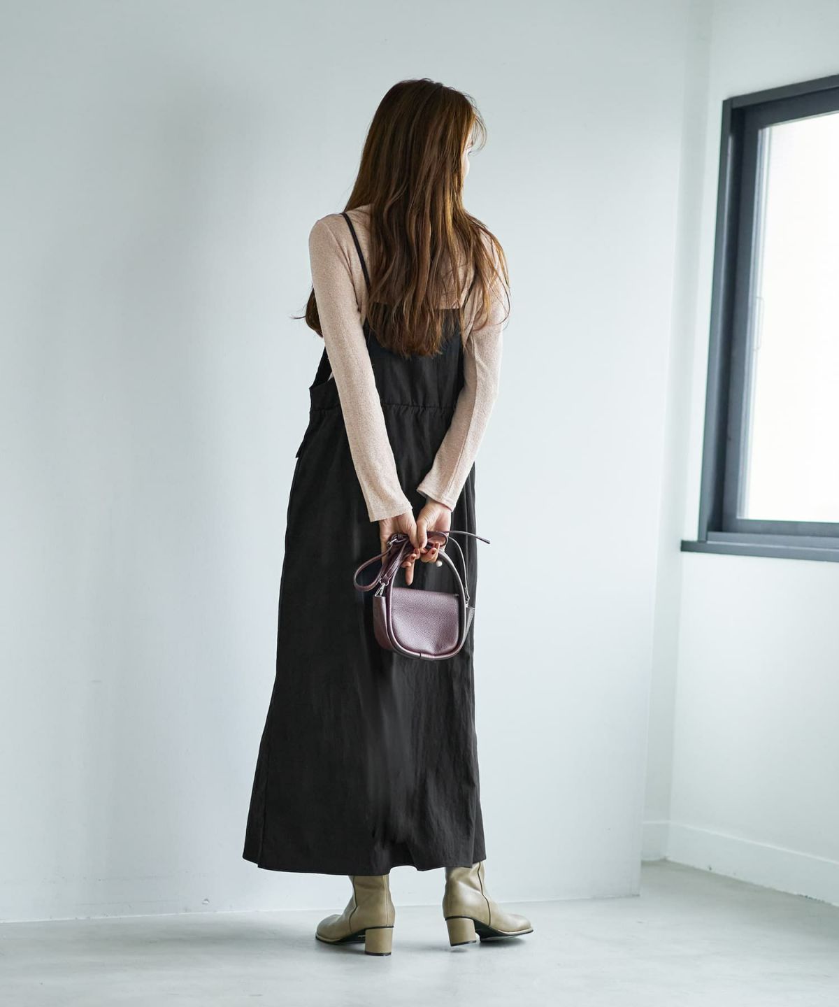 着用イメージ 166cm ベージュミックス Sサイズ