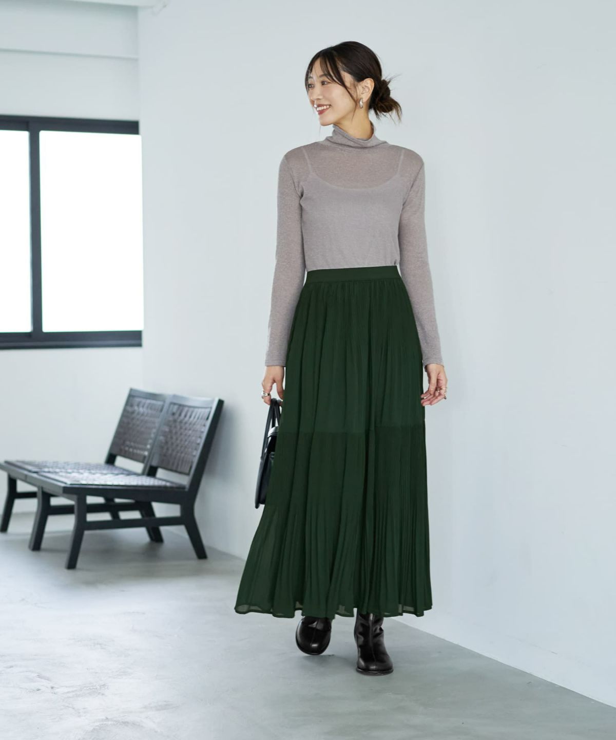 着用イメージ 166cm グレーミックス Sサイズ