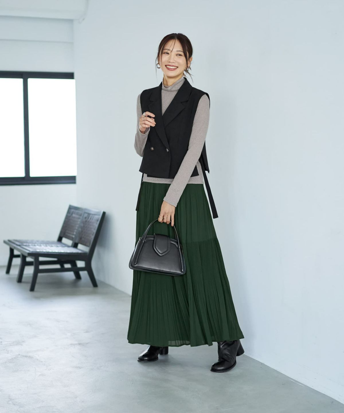 着用イメージ 166cm グレーミックス Sサイズ