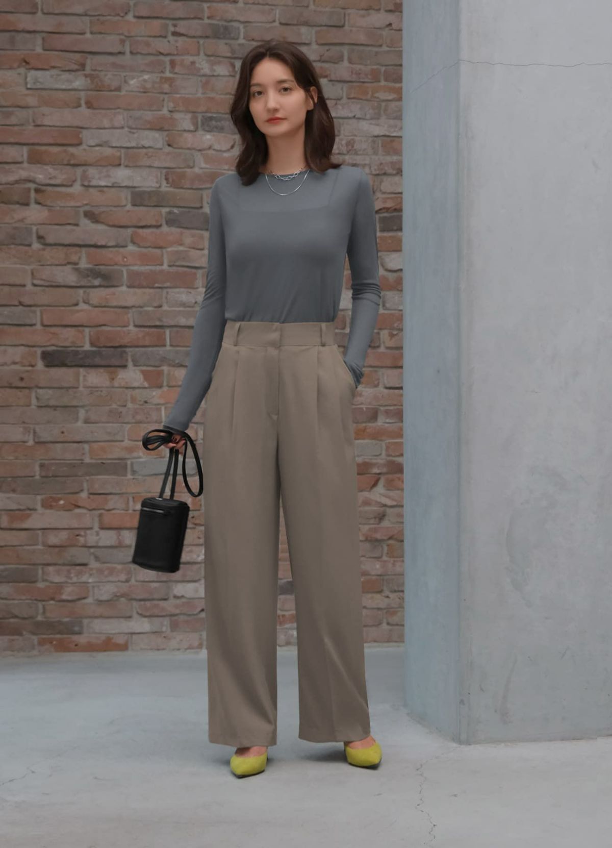 着用イメージ 165cm チャコール