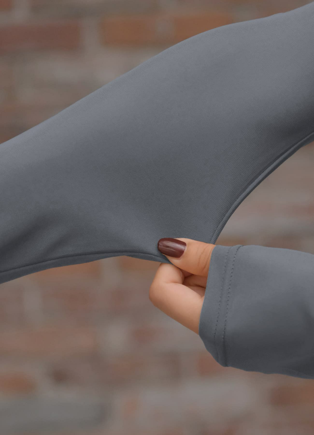 着用イメージ 165cm チャコール