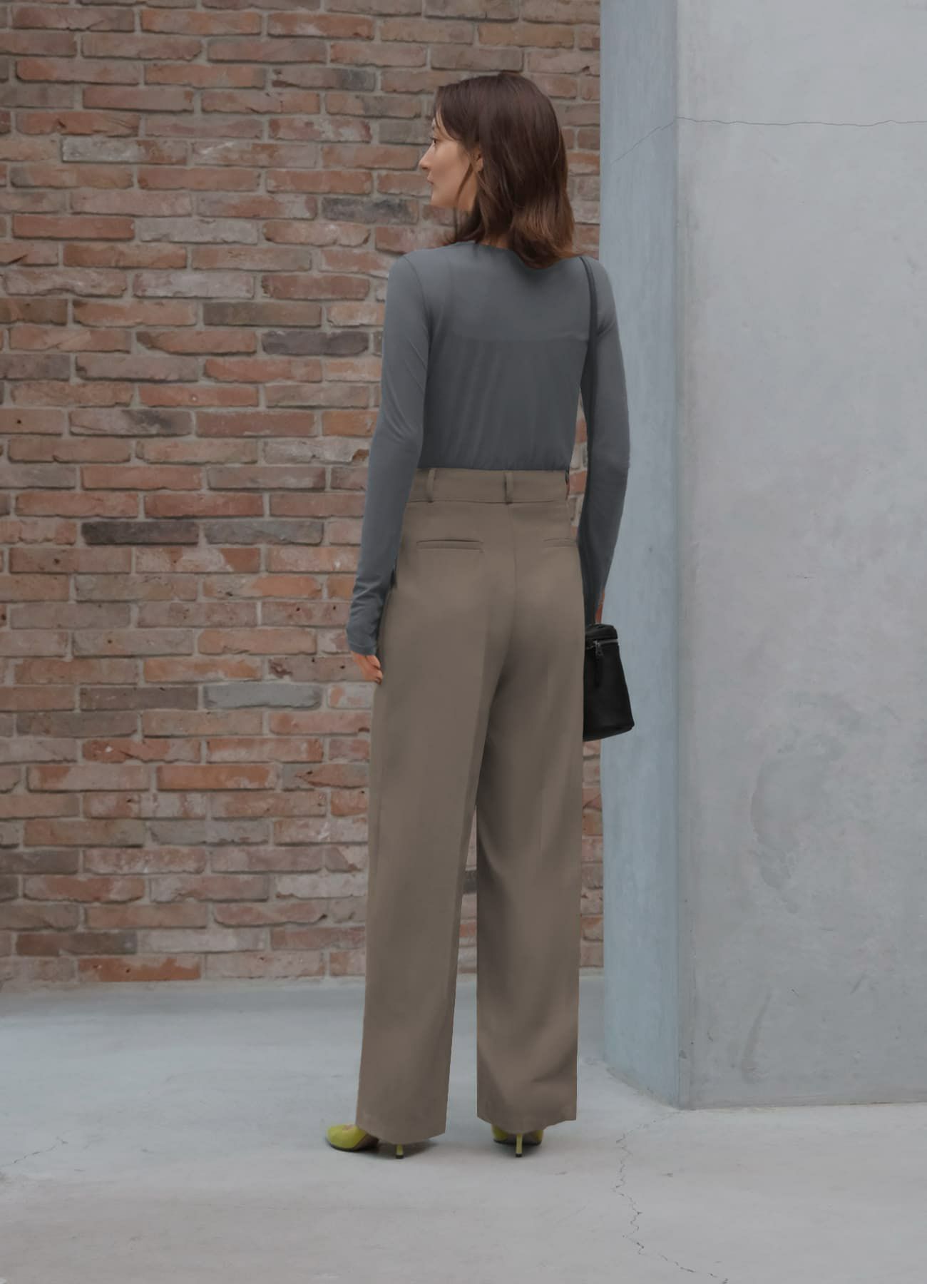 着用イメージ 165cm チャコール