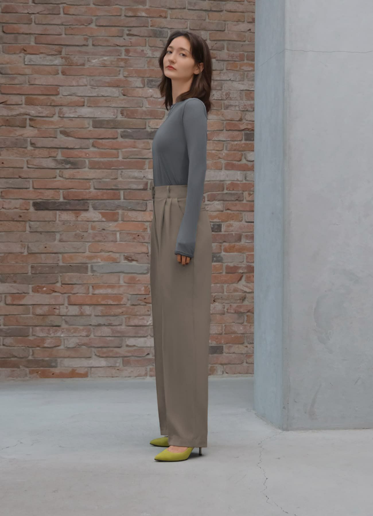 着用イメージ 165cm チャコール