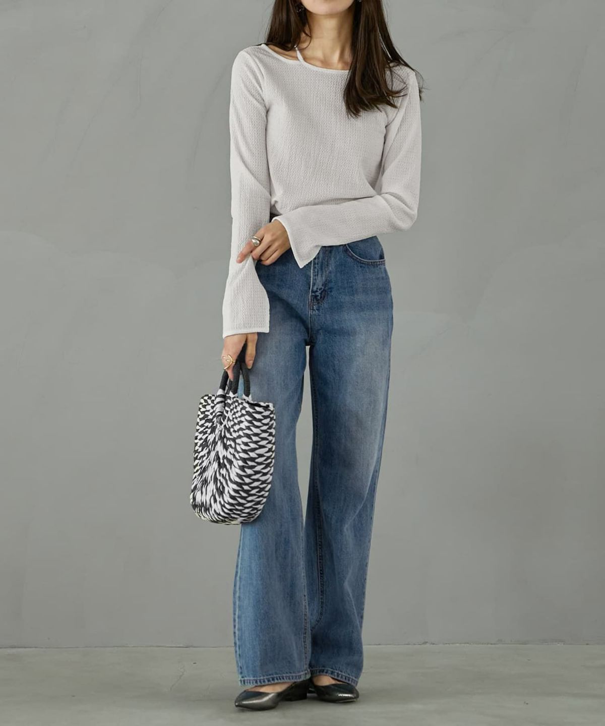 着用イメージ 165cm ホワイト