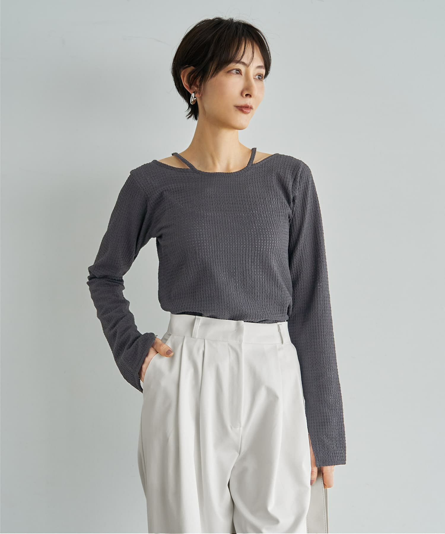 着用イメージ 165cm ホワイト