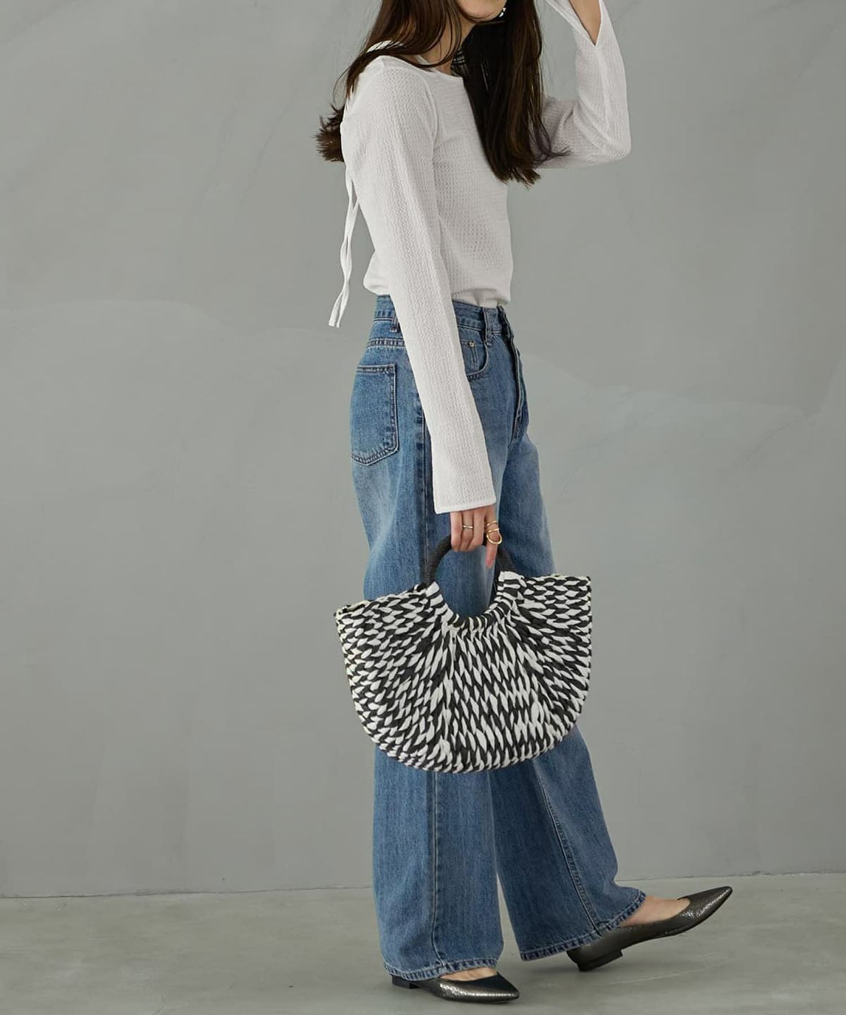 着用イメージ 165cm ホワイト