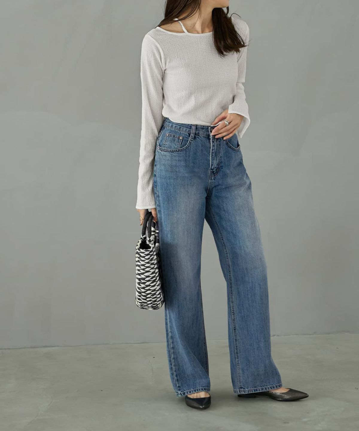 着用イメージ 165cm ホワイト