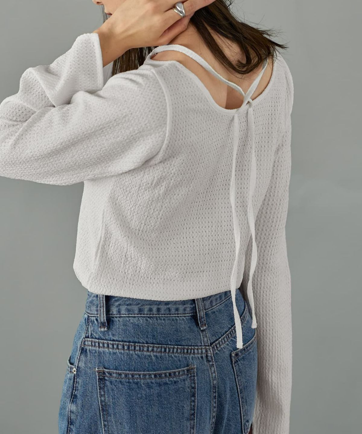 着用イメージ 165cm ホワイト