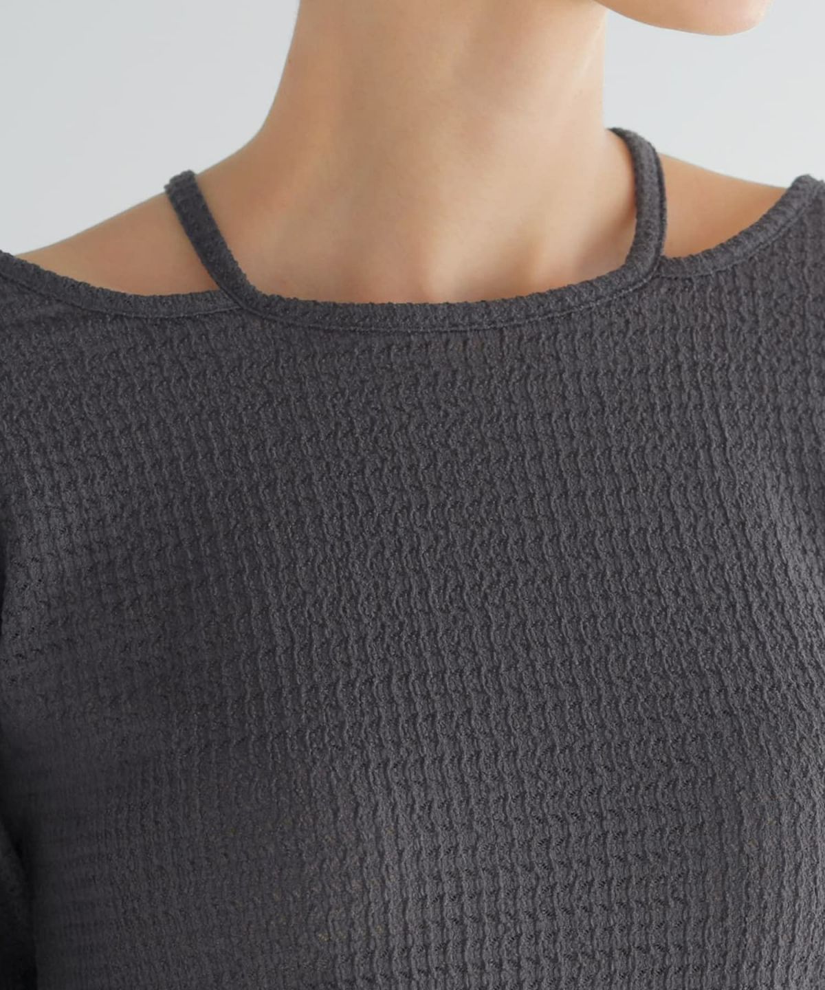 着用イメージ 168cm チャコール