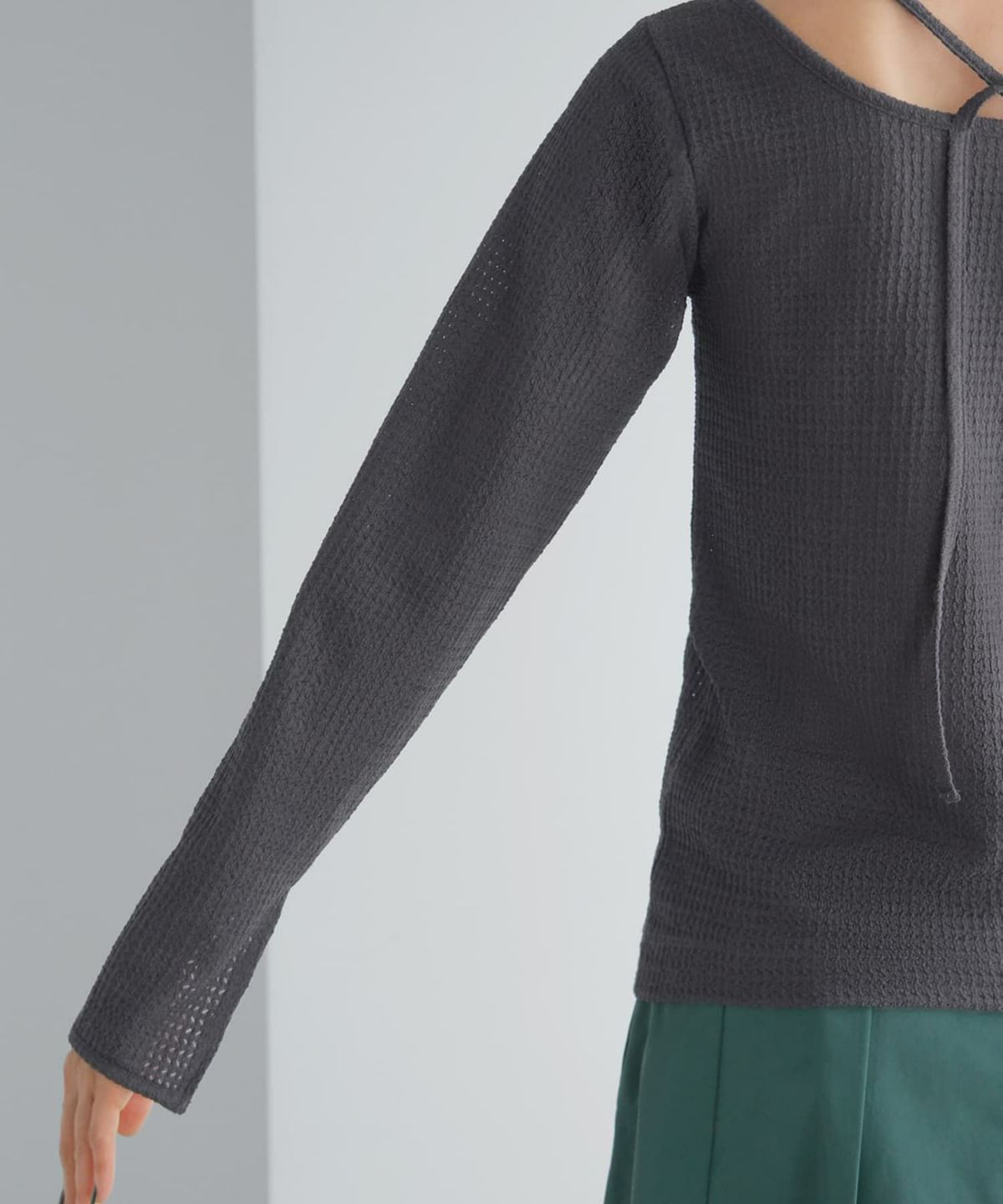 着用イメージ 168cm チャコール