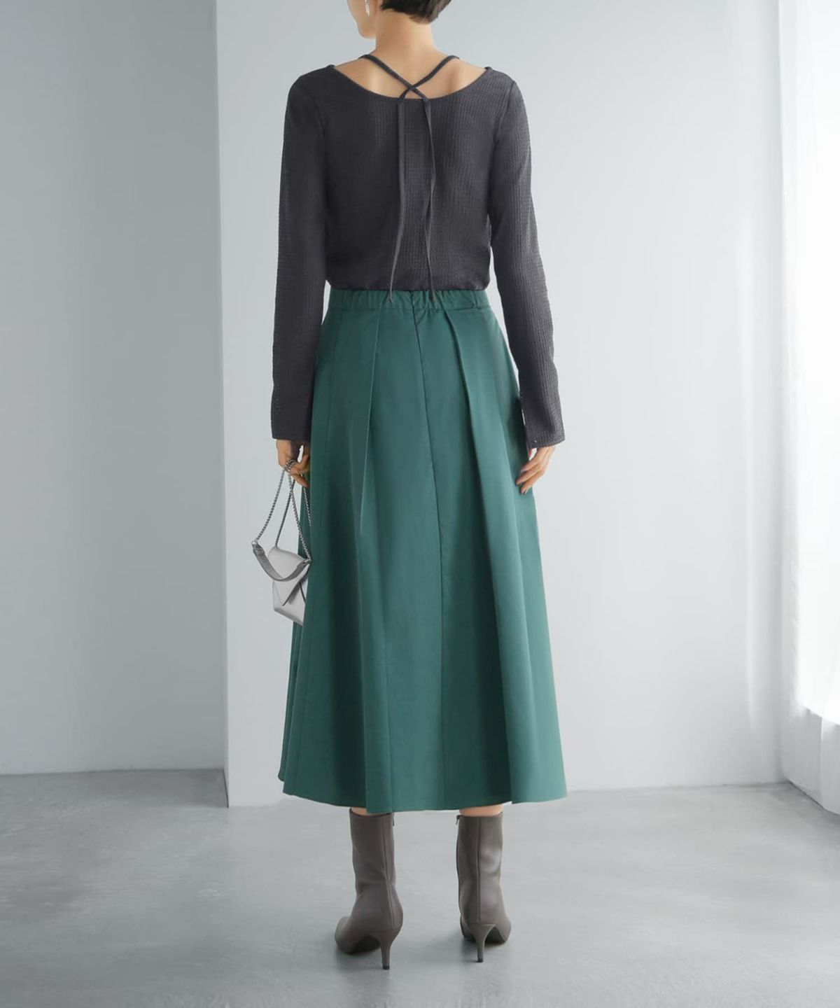 着用イメージ 168cm チャコール