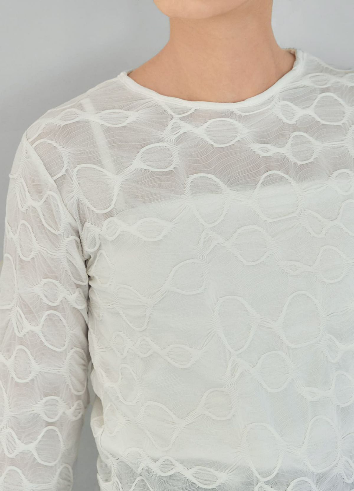 着用イメージ 165cm 着用サイズ S-M アイボリー