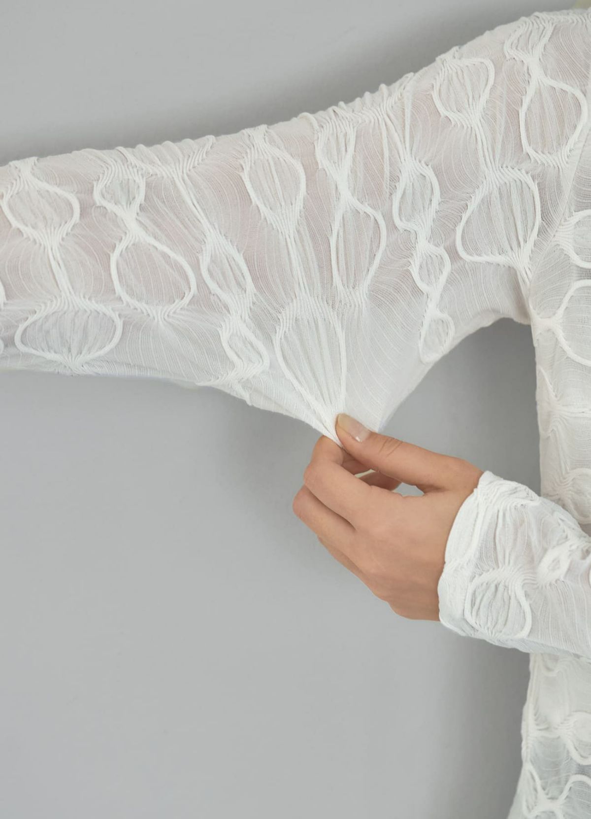 着用イメージ 165cm 着用サイズ S-M アイボリー