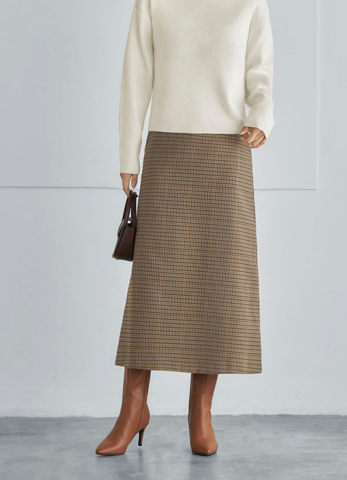 着用イメージ 165cm ライトブラウン