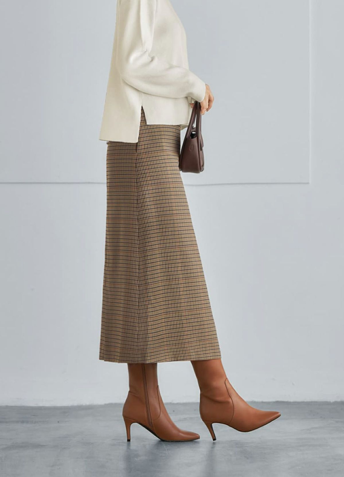 着用イメージ 165cm ライトブラウン