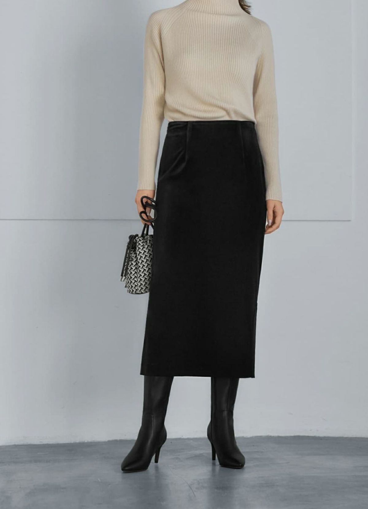 着用イメージ 165cm ブラック