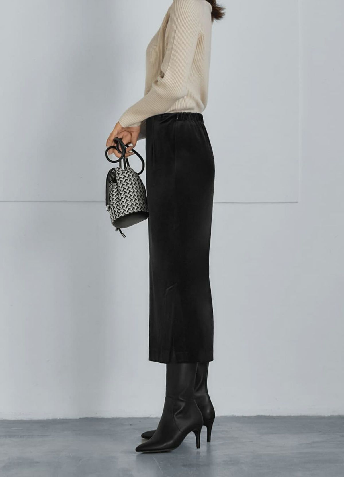 着用イメージ 165cm ブラック