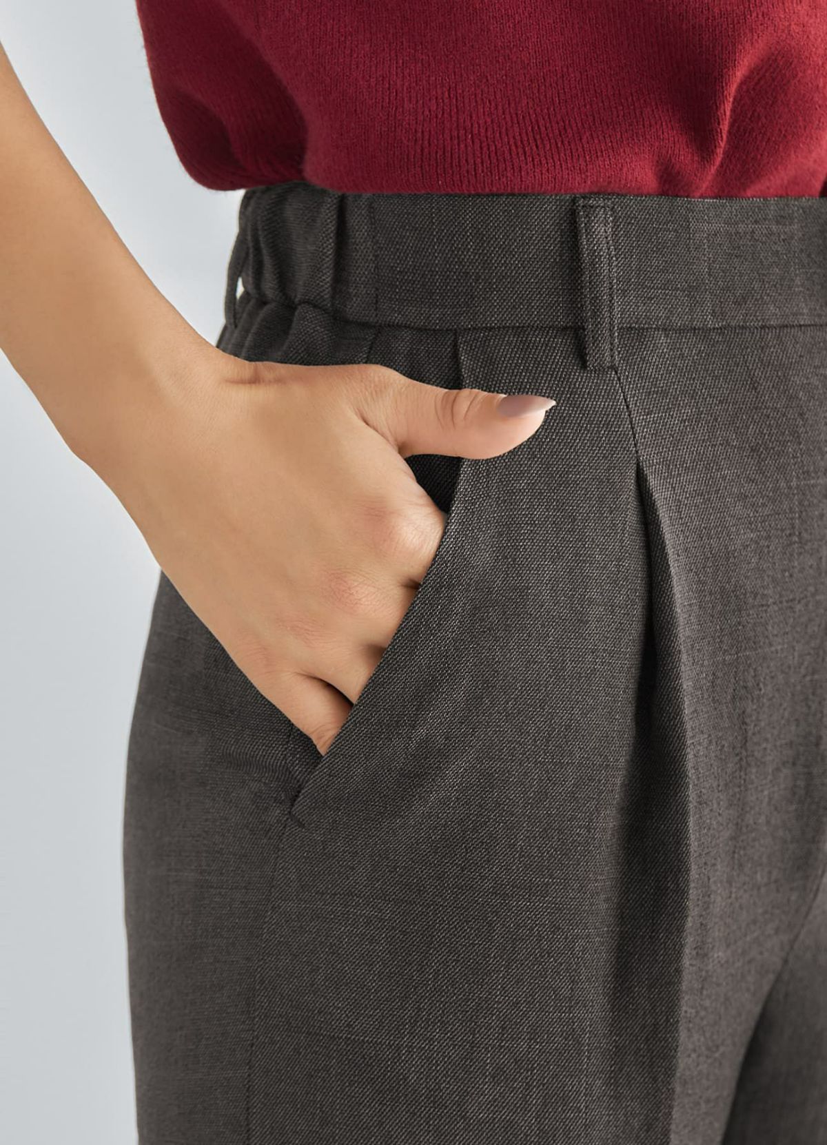 着用イメージ 165cm 着用サイズ S セピアミックス