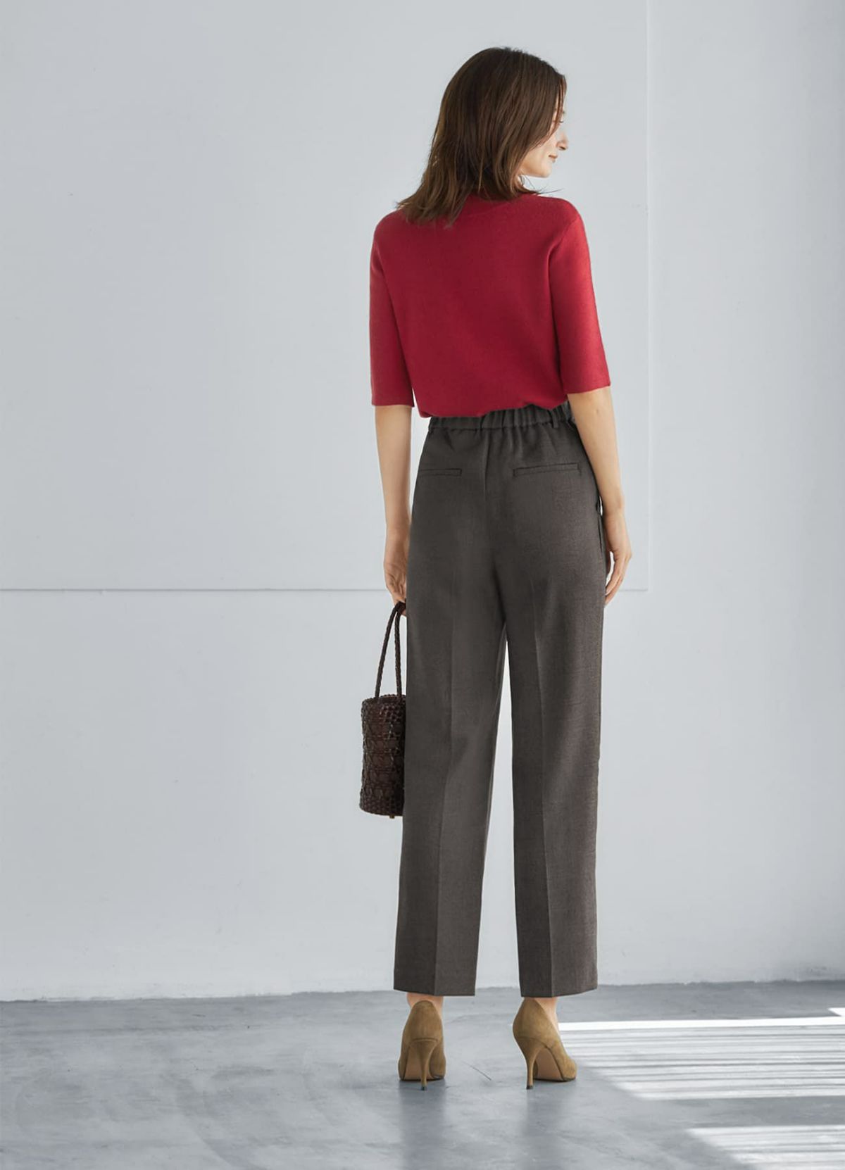 着用イメージ 165cm 着用サイズ S セピアミックス