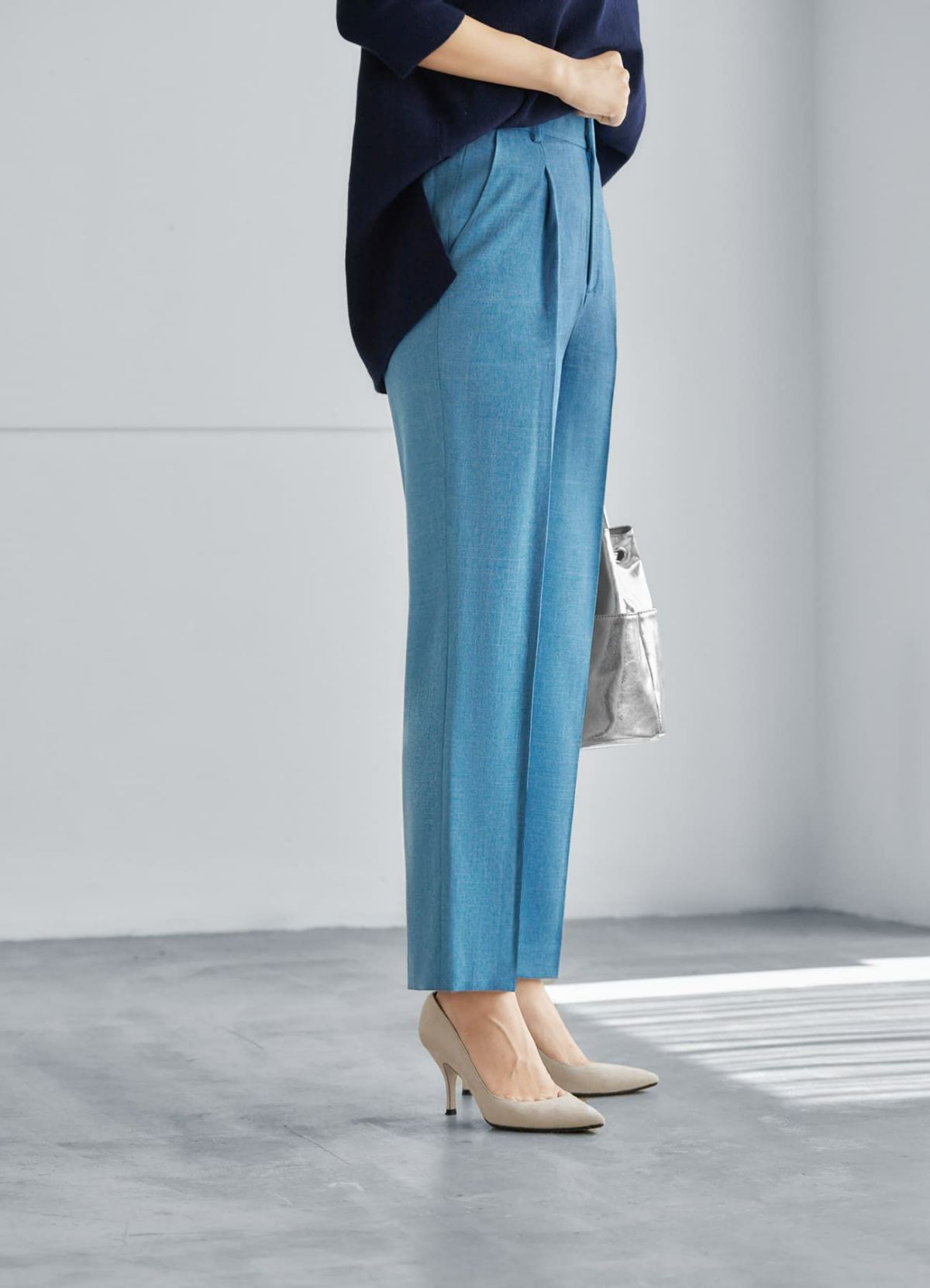 着用イメージ 165cm 着用サイズ S スカイブルーミックス